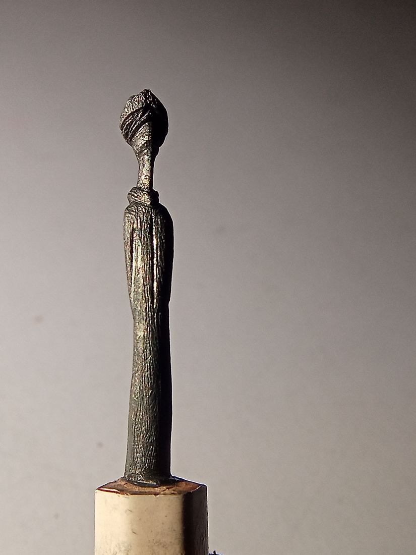 Turbaned Figure on Pencil Tip