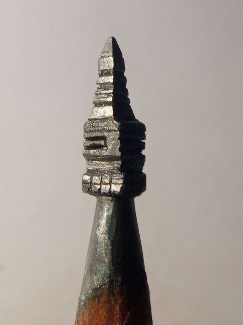 Bhootnath Temple Shikhara on Pencil Lead