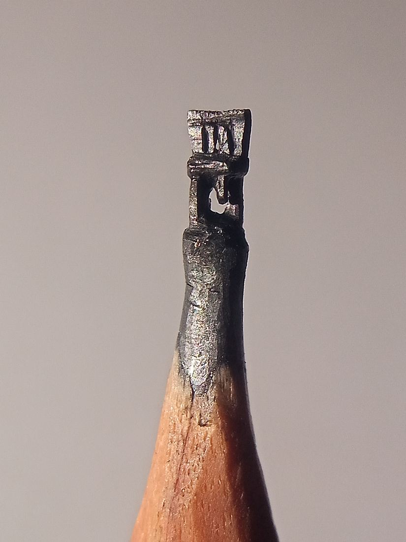 The Broken Chair of India — 5mm Micro Carving